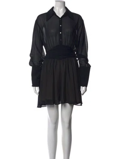 Pre-owned Helsa Mini Dress In Black