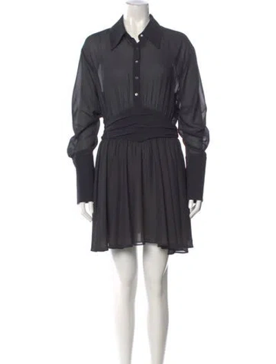 Pre-owned Helsa Mini Dress In Gray