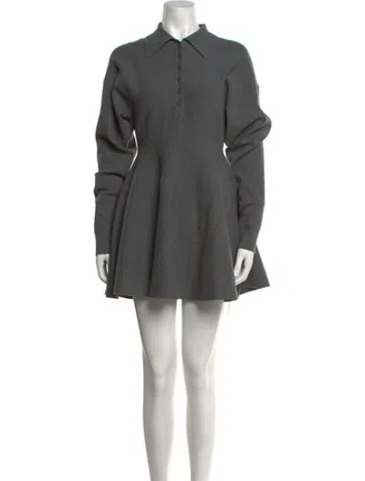 Pre-owned Helsa Mini Dress In Grey