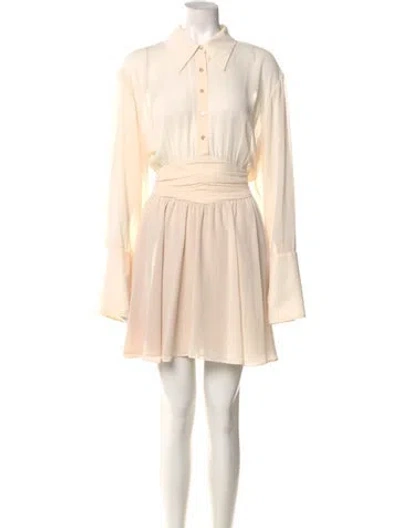 Pre-owned Helsa Mini Dress In Neutral