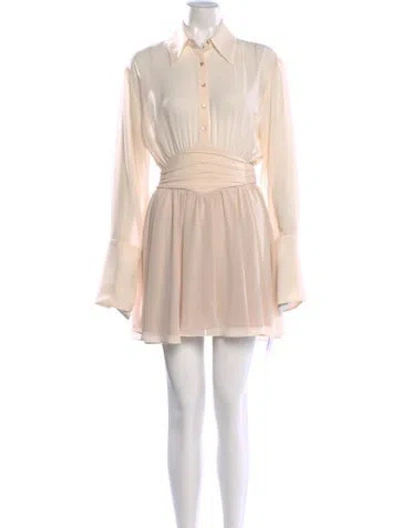 Pre-owned Helsa Mini Dress In Neutral