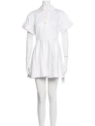 Pre-owned Helsa Mini Dress In White