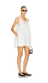 Helsa Mini Dress With Lace In White
