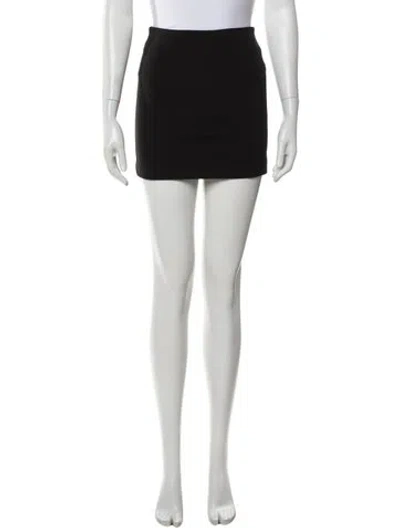 Pre-owned Helsa Mini Skirt In Black