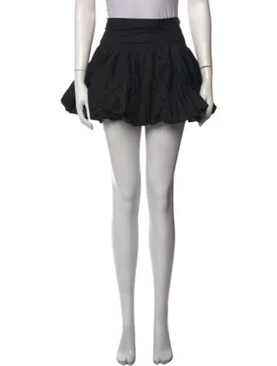 Pre-owned Helsa Mini Skirt In Black
