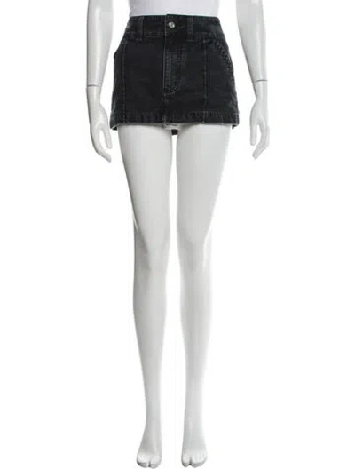 Pre-owned Helsa Mini Skirt In Blue