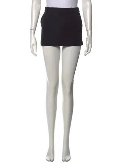Pre-owned Helsa Mini Skirt In Blue
