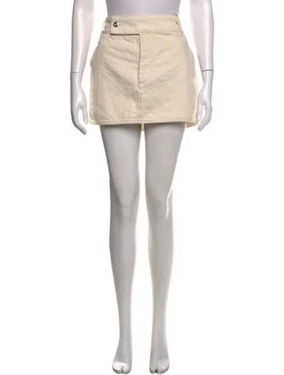 Pre-owned Helsa Mini Skirt In Metallic/pink