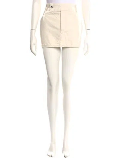 Pre-owned Helsa Mini Skirt In Neutral