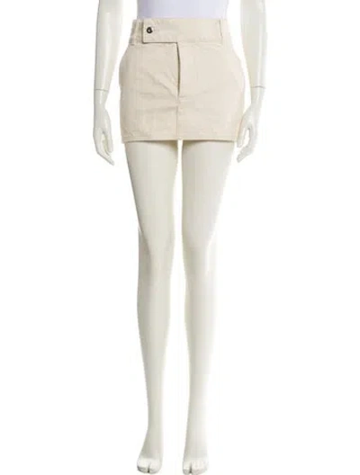 Pre-owned Helsa Mini Skirt In Neutral