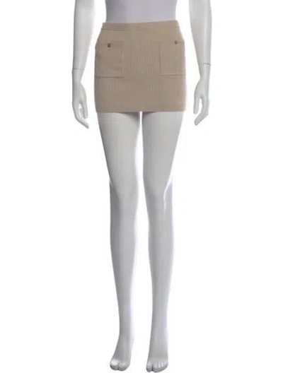Pre-owned Helsa Mini Skirt In Neutral
