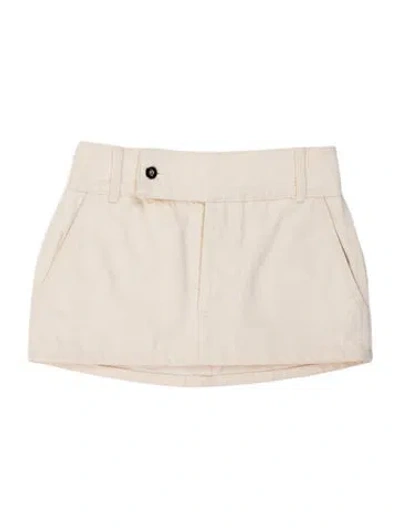 Pre-owned Helsa Mini Skirt In Neutral