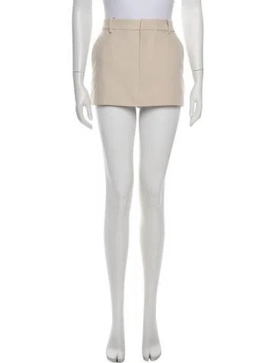 Pre-owned Helsa Mini Skirt In Neutrals