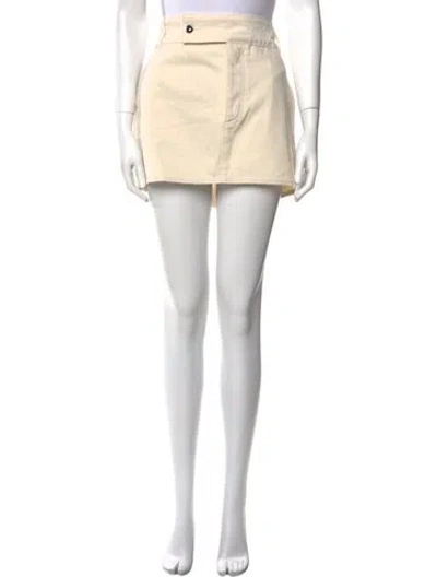 Pre-owned Helsa Mini Skirt W/ Tags In Neutral