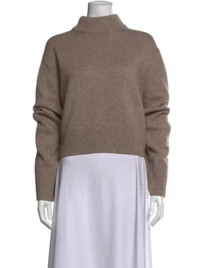 Pre-owned Helsa Mock Neck Sweater In Neutrals