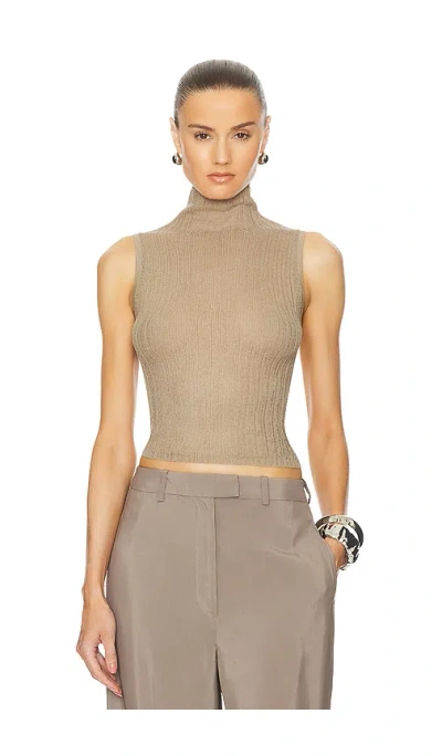 Helsa Molly Tank Top In Beige