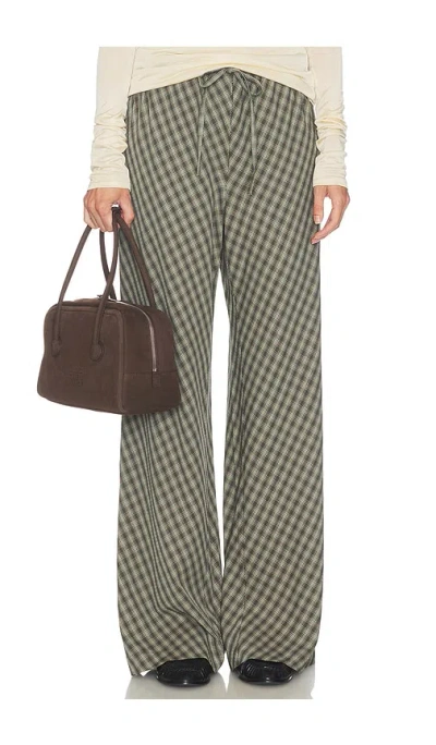 Helsa Novelty Bias Cut Pants In Green