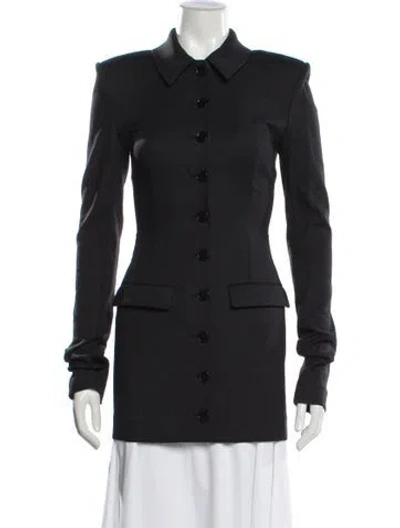 Pre-owned Helsa Nylon Blazer In Black