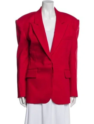 Pre-owned Helsa Nylon Blazer In Red