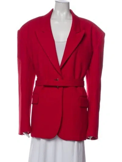 Pre-owned Helsa Nylon Blazer In Red