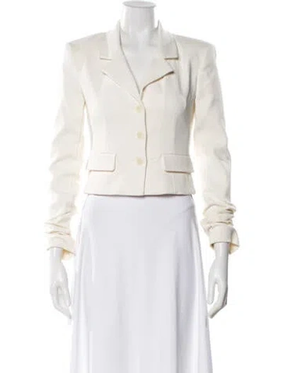 Pre-owned Helsa Nylon Blazer In White