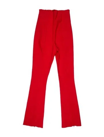Pre-owned Helsa Nylon Flared Pants In Red