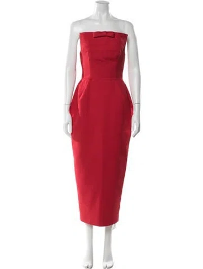 Pre-owned Helsa Nylon Knee-length Dress In Red