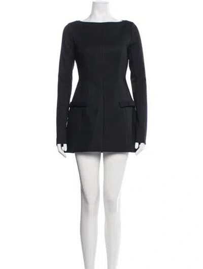 Pre-owned Helsa Nylon Mini Dress In Black