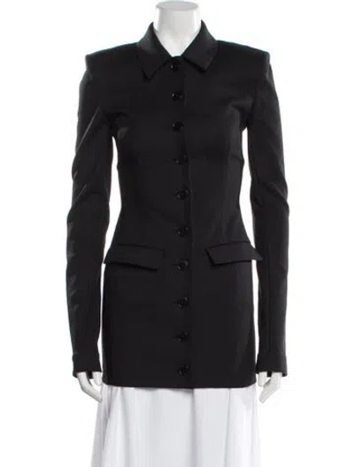 Pre-owned Helsa Nylon Peacoat In Black