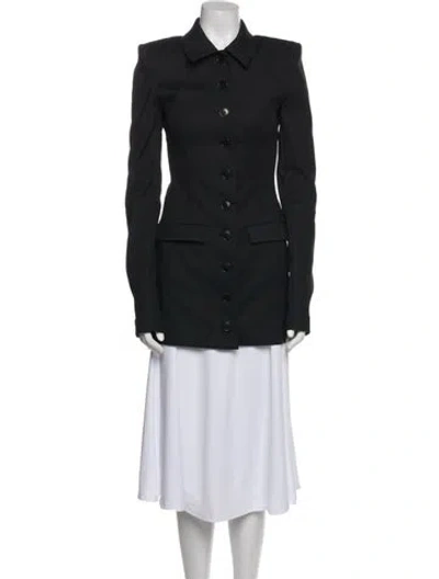 Pre-owned Helsa Nylon Trench Coat In Blue