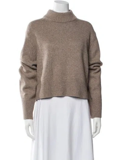 Pre-owned Helsa Nylon Turtleneck Sweater In Neutral