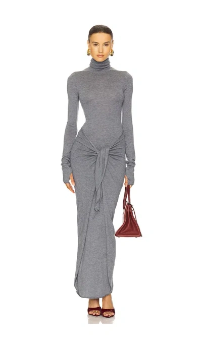 Helsa Oakleigh Maxi Knit Dress In Grey