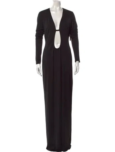 Pre-owned Helsa One-shoulder Mini Dress In Black