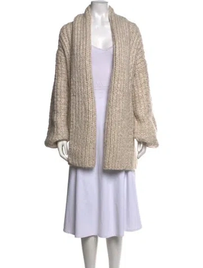 Pre-owned Helsa Open Front Sweater W/ Tags In Neutrals