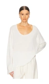 Helsa Palmer Sweater In Ivory