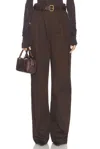 Helsa Paperbag Pant In Cacao