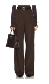Helsa Paperbag Pant In Cacao