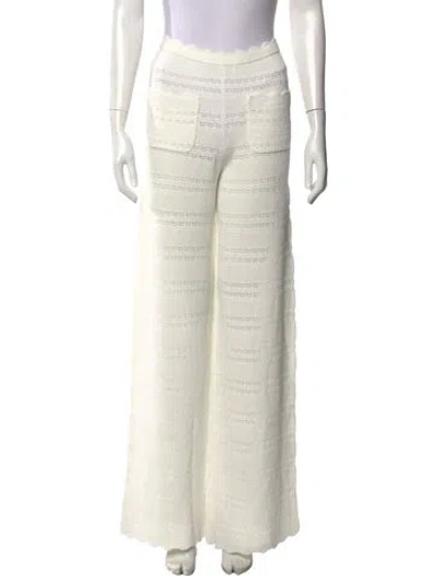 Pre-owned Helsa Patterned Wide Leg Pants W/ Tags In Neutrals/white