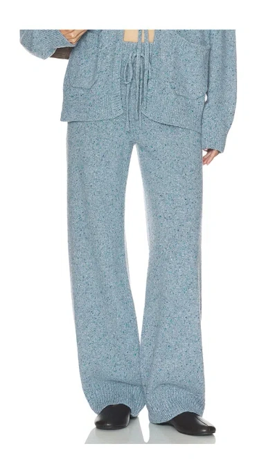 Helsa Paxton Fleck Knit Pant In Blue