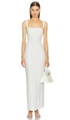 Helsa Petite Eyelet Column Dress In 白色