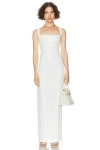 Helsa Petite Eyelet Column Dress In White