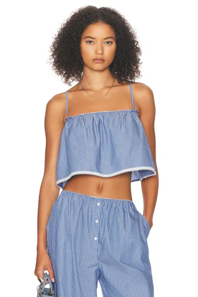 HELSA PINSTRIPE POPLIN CAMISOLE