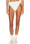 Helsa Pointelle High Cut Panty In White