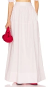 Helsa Poplin Maxi Skirt In Blush
