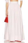 Helsa Poplin Maxi Skirt In Pale Pink
