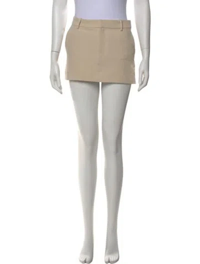 Pre-owned Helsa Raw-edge Trim Mini Skirt