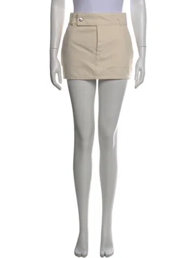 Pre-owned Helsa Raw-edge Trim Mini Skirt