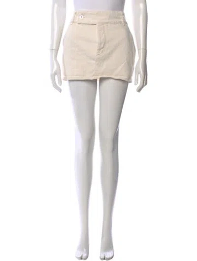 Pre-owned Helsa Raw-edge Trim Mini Skirt