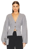 Helsa Sanna Cardigan In Heather Grey