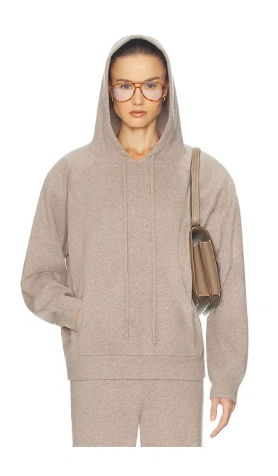 Helsa Saylor Cashmere Knit Hoodie In Gray